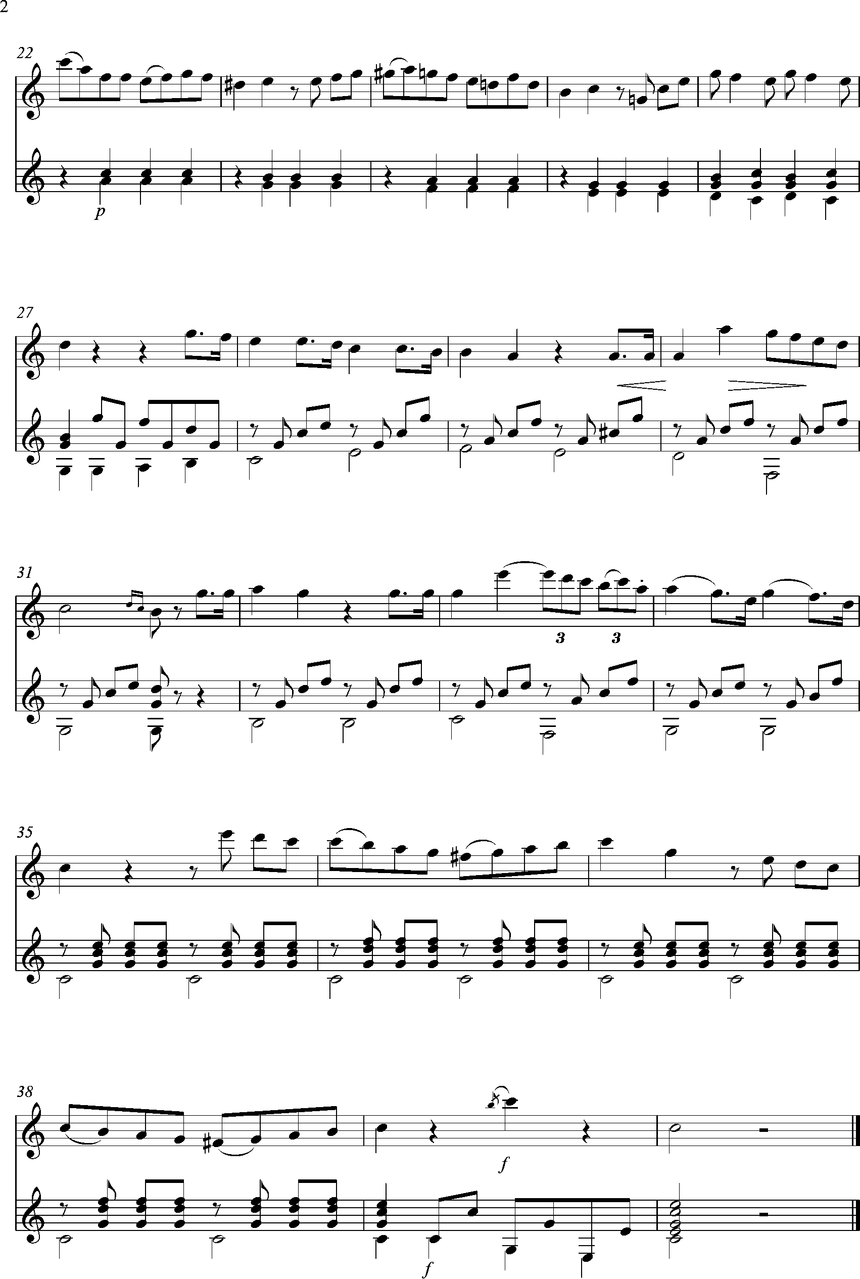 Mauro Giuliani, op. 74, No 1, page 2